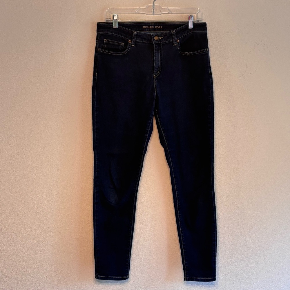 EUC Michael Kors Women's Dark Wash Skinny Jeans Size 10